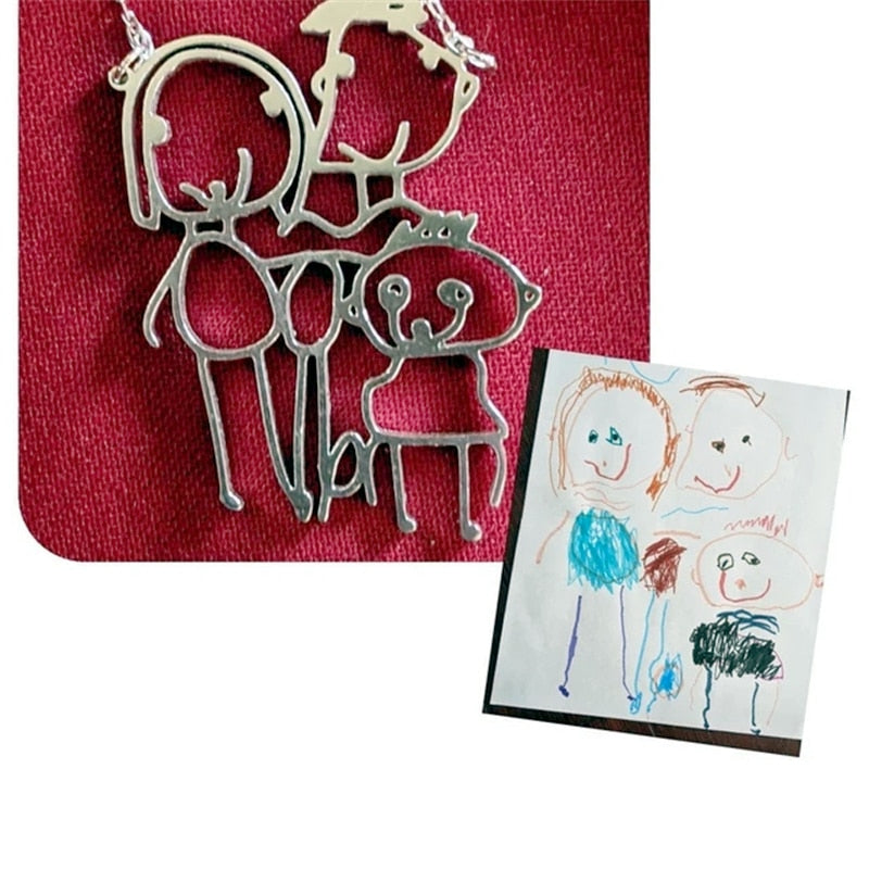 Children's Artwork Pendant - The Namely Mine thenamelymine
