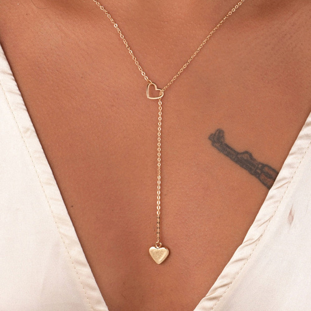 Heart Throb Drop Necklace - The Namely Mine thenamelymine