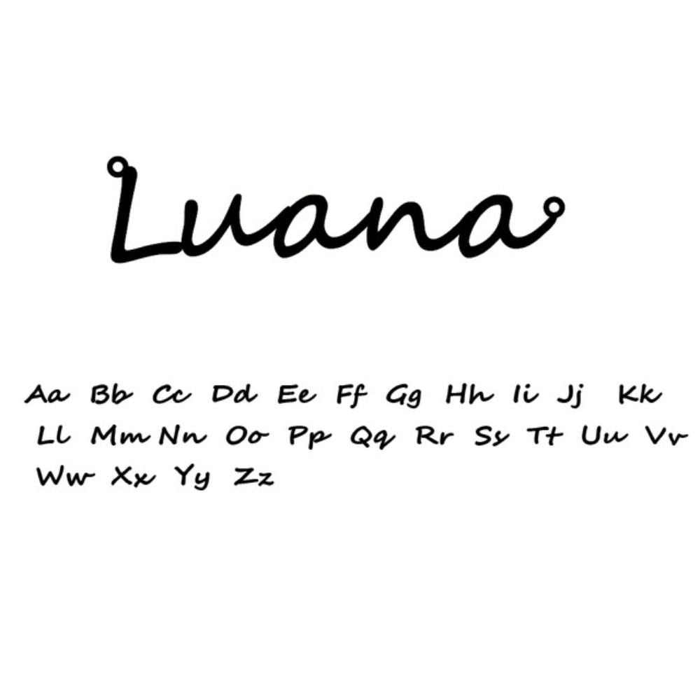 Double Name Ring - Gold / Luana Thin The Namely Mine thenamelymine