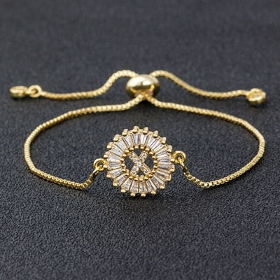 My Sunshine Initial Bracelet - X The Namely Mine thenamelymine