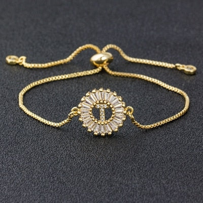 My Sunshine Initial Bracelet - T The Namely Mine thenamelymine