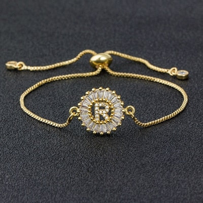 My Sunshine Initial Bracelet - R The Namely Mine thenamelymine