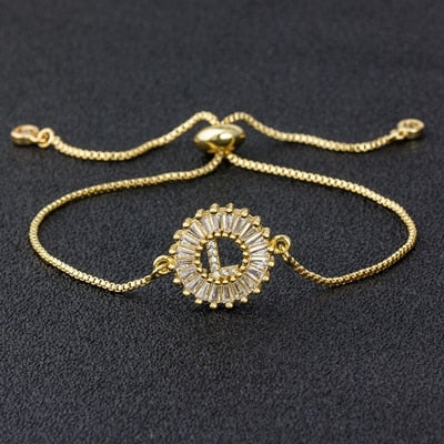 My Sunshine Initial Bracelet - L The Namely Mine thenamelymine