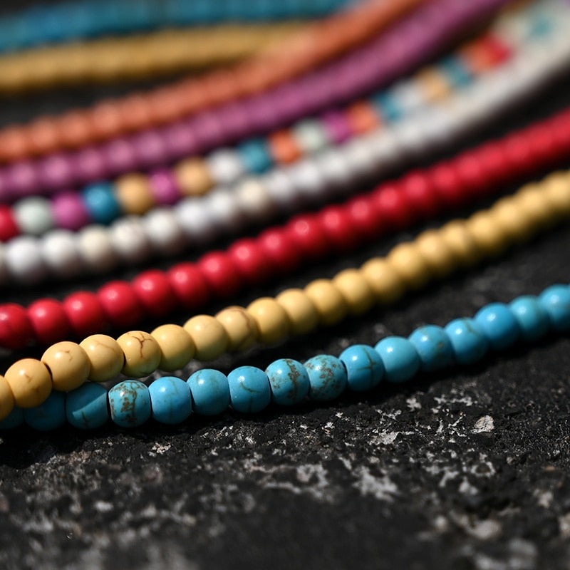 Abundance Beaded Initial Necklace - Soft Color Edition - The Namely Mine thenamelymine