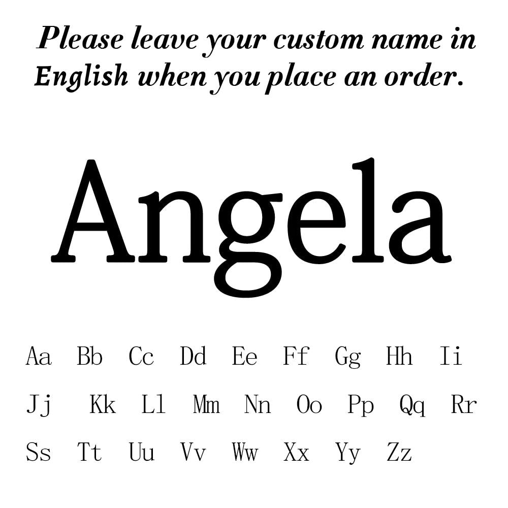 Double Name Ring - World Tour - Silver Steel / English - Angela Font The Namely Mine thenamelymine