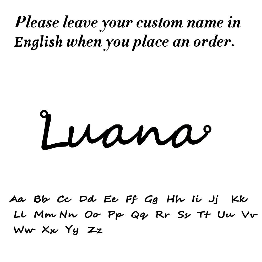 Double Name Ring - World Tour - Gold / English - Luana Font The Namely Mine thenamelymine